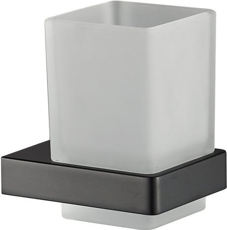 Plieger altea glashouder – bekerhouder badkamer - wandmontage – matzwart