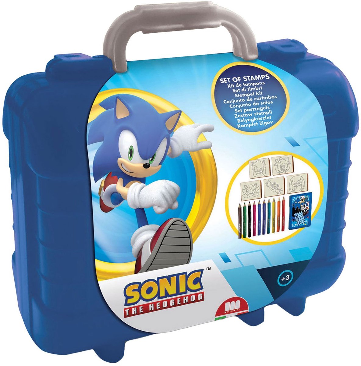 Multiprint Sonic Travel Stempel und Farbkoffer