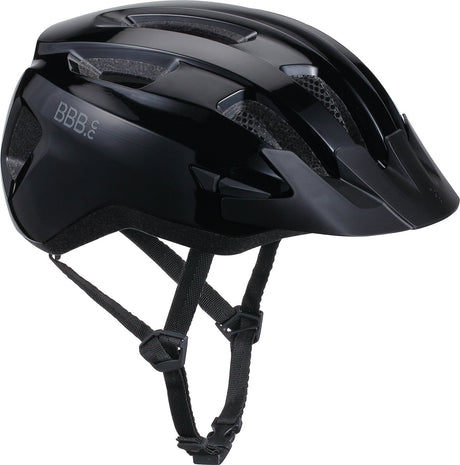 Bbb cycling racefiets helm - large: 58 - 62 cm - wielrennen, mtb stadfiets - wasbare padding - met bevestiging achterlicht - fietshelm dames heren - glanzend zwart - condor 2.0 bhe-173