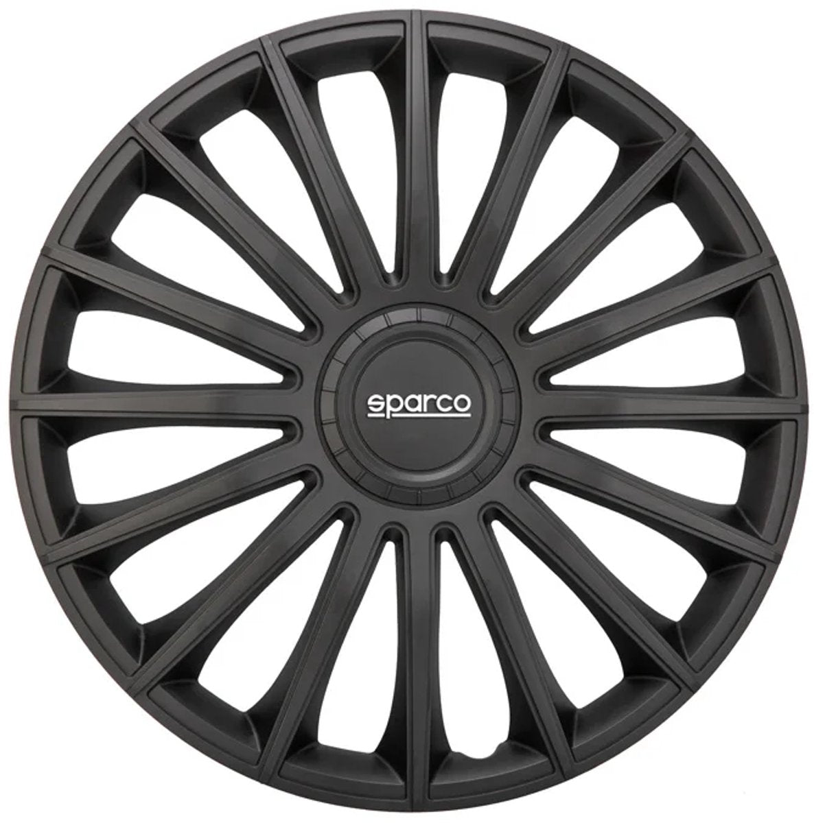 Sparco Hubcaps Torino 16 Zoll schwarzer Set von 4