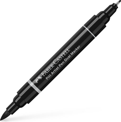Faber-Castell Zeichenstift – Pitt Artist Pen – Duo Marker – 199 Schwarz – FC-162199