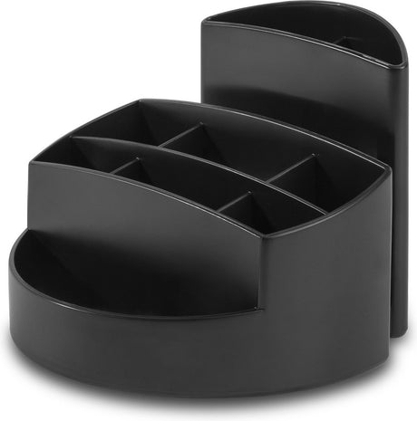 Han Bleistiftbox – Rondo Karma – 9 Fächer – Schwarz – 100 % recyceltes Material – ha-17468-13