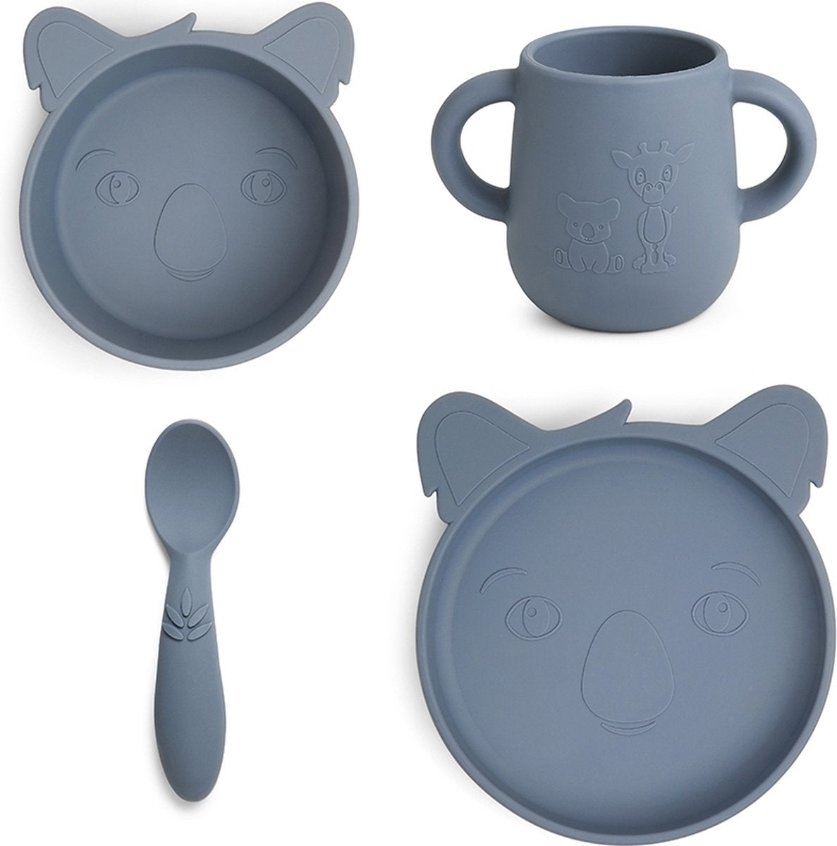 Nuuroo Nuuroo Lykke Silicon Dinner Set 4-Pack Koala-Bering-Sea