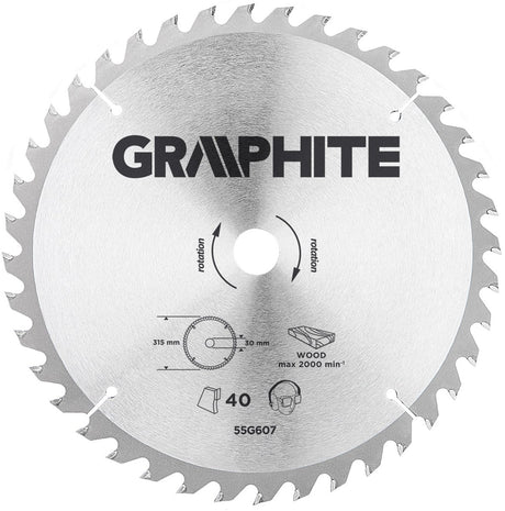 Graphite-Serie – Widia-Kreissägeblatt – 315 mm – 40 Zähne