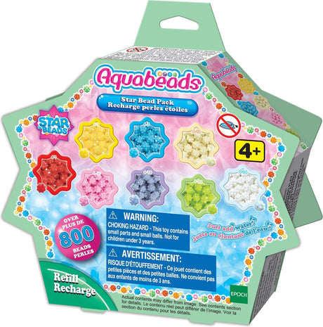 Aquabeads Nachfüllsternperlen – 800 Perlen in 8 Farben