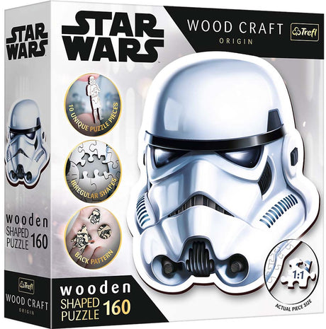 Trefl Puzzle Star Wars Stormtrooper Helm aus Holz 160 Teile FSC.