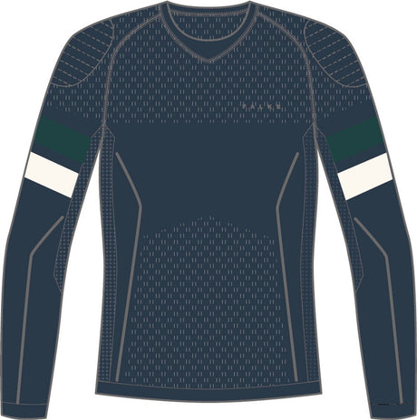 Falke maximal warmes Rundhals-Funktionsshirt aus schnell trocknendem Funktionsmaterial mit langen Ärmeln Herren Blau - Größe XXL