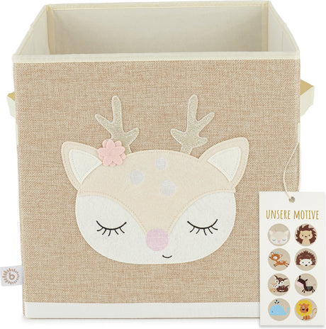Bieco Hirschella 32 cm Stoff-Aufbewahrungsbox 04010463