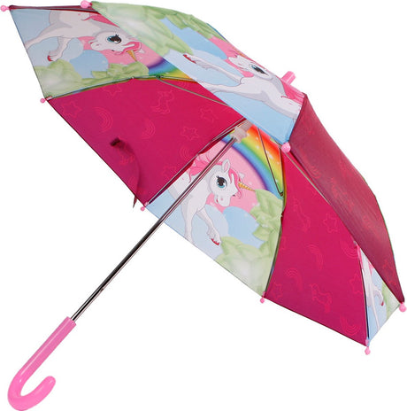 Einhorn-Regenschirm Mädchen 70 cm Polyester rosa