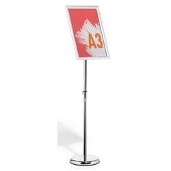 Durable 479923 Informationssäule mit Alu-Klickrahmen 1 x DIN A3 250 mm x 1290 mm x 250 mm 1 Stück