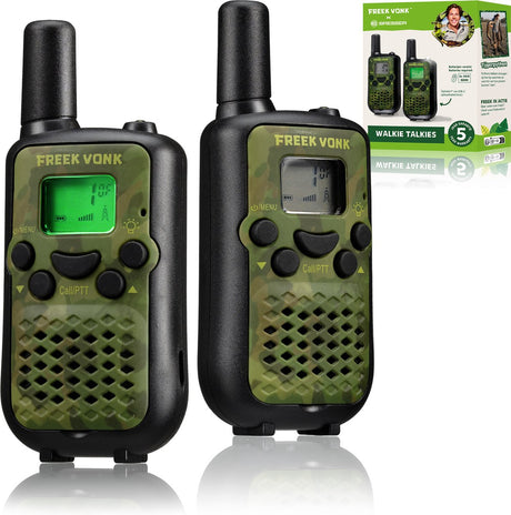Freek Spark x Bresser – Walkie-Talkie für Kinder – Reichweite bis zu 6 km – 2er-Set – Freisprechmodus