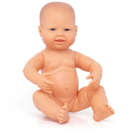 Miniland Baby Boy Puppe – lebensechte Puppe für Kinder ab 0,5 Jahren