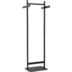 Maul salsa kapstok - 10 haak - standvoet - zwart - 1 stuk - 60 x 43 x 173 cm -