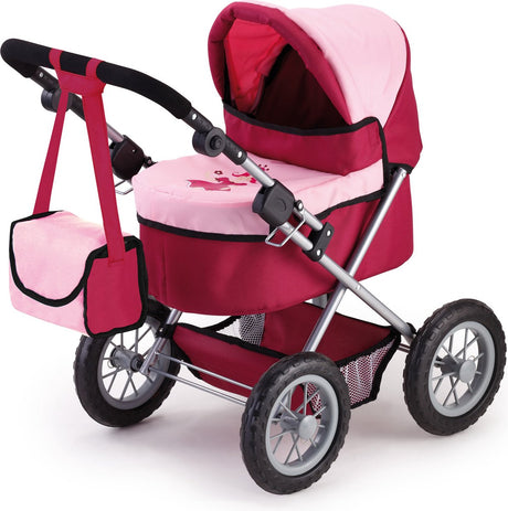 Bayer design - poppenwagen trendy - rood en roze