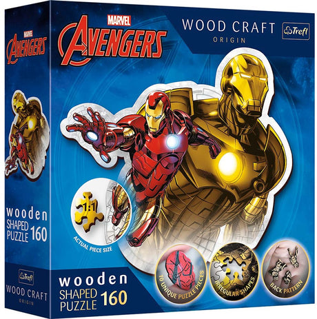 Trefl Puzzle Holz Brave Iron Man Marvel Avengers FSC 160 Teile.