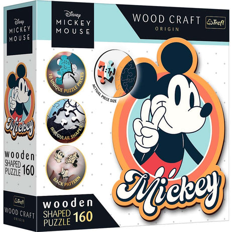 Trefl Holzpuzzle - Retro Mickey Mouse - 160 Teile - Disney Friends FSC.