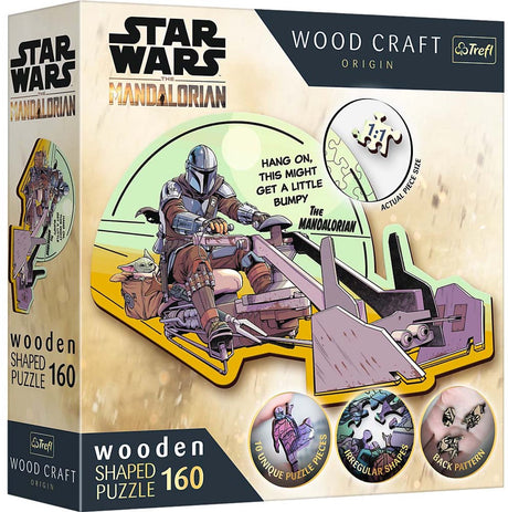 Trefl Holzpuzzle Star Wars The Mandalorian 160 Teile nachhaltiges FSC.
