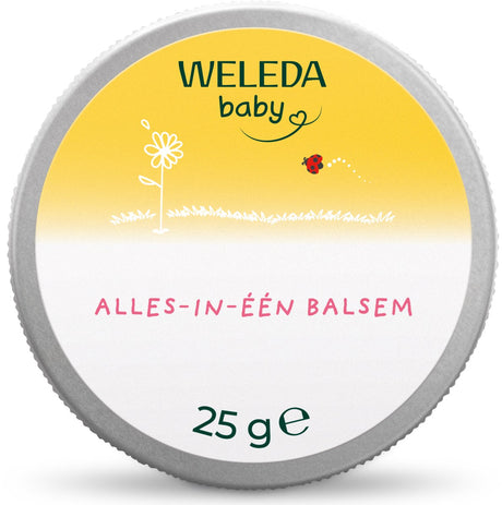 Weleda All-in-One-Babybalsam – Ringelblume – pflegt und schützt empfindliche Babyhaut – 100 % natürliche Inhaltsstoffe – 25 g