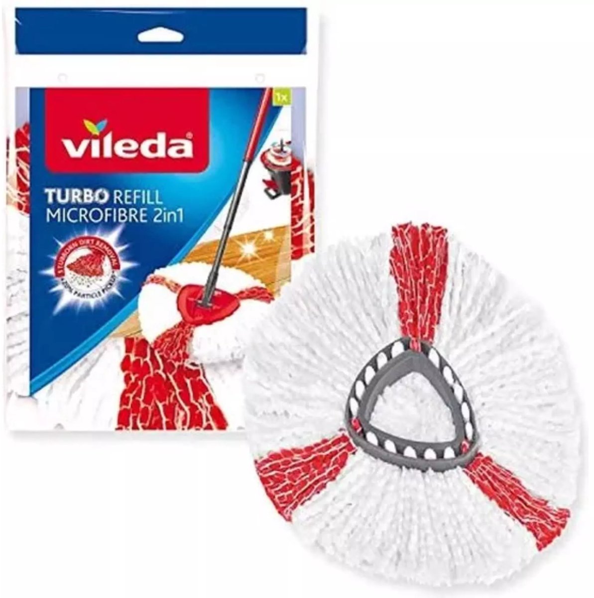 Vileda Easy Wring Clean Turbo 2in1 Mopp-Ersatz | 2 Stk