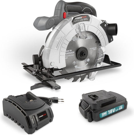 Powerplus powebcss1 Kreissäge - 18V ã˜ 165mm - inkl. battery 18v 1.5ah + charger