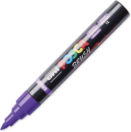 Posca uni brushmarker pc5br violet - brushpunt 1-4 mm
