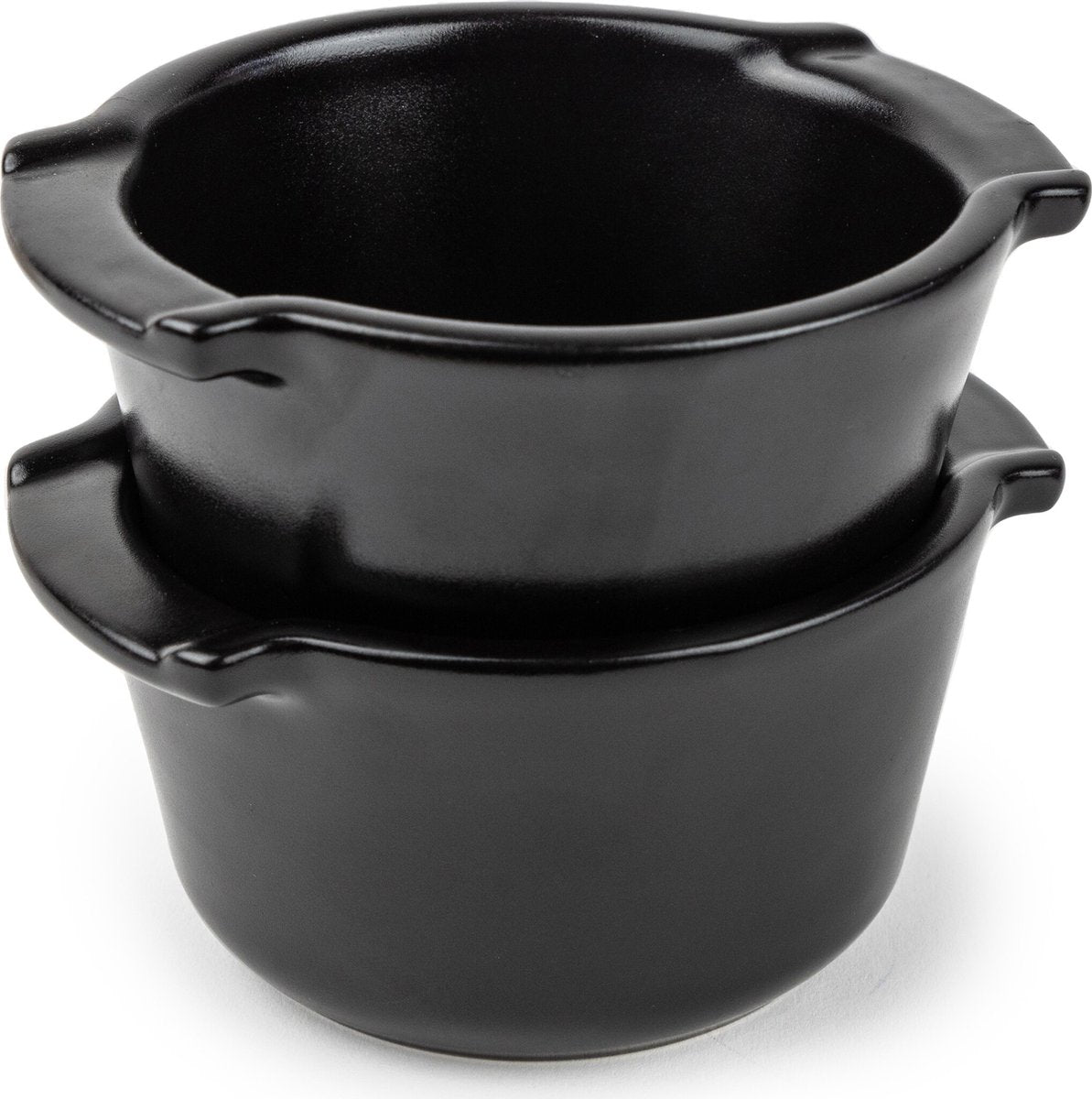 Peugeot Appolia Set mit 2 Auflaufformen – 0,20 l – Satinschwarz – Keramik