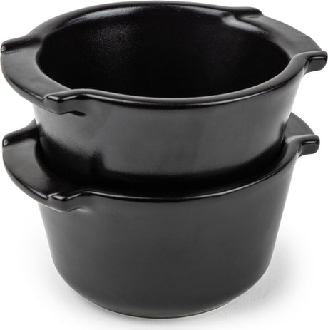 Peugeot Appolia Set mit 2 Auflaufformen – 0,20 l – Satinschwarz – Keramik