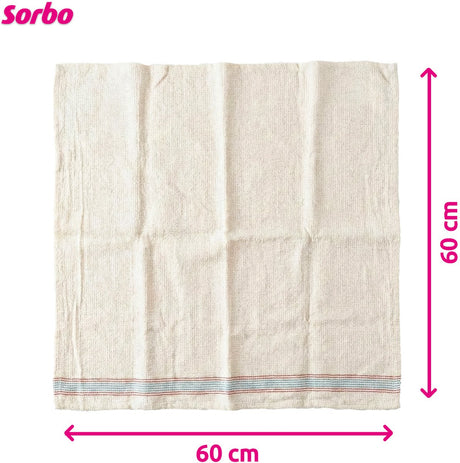 Sorbo gestikte dweil 5 stuks - katoenen dweil 60x60 cm - wasbaar voor tegel- en harde vloeren