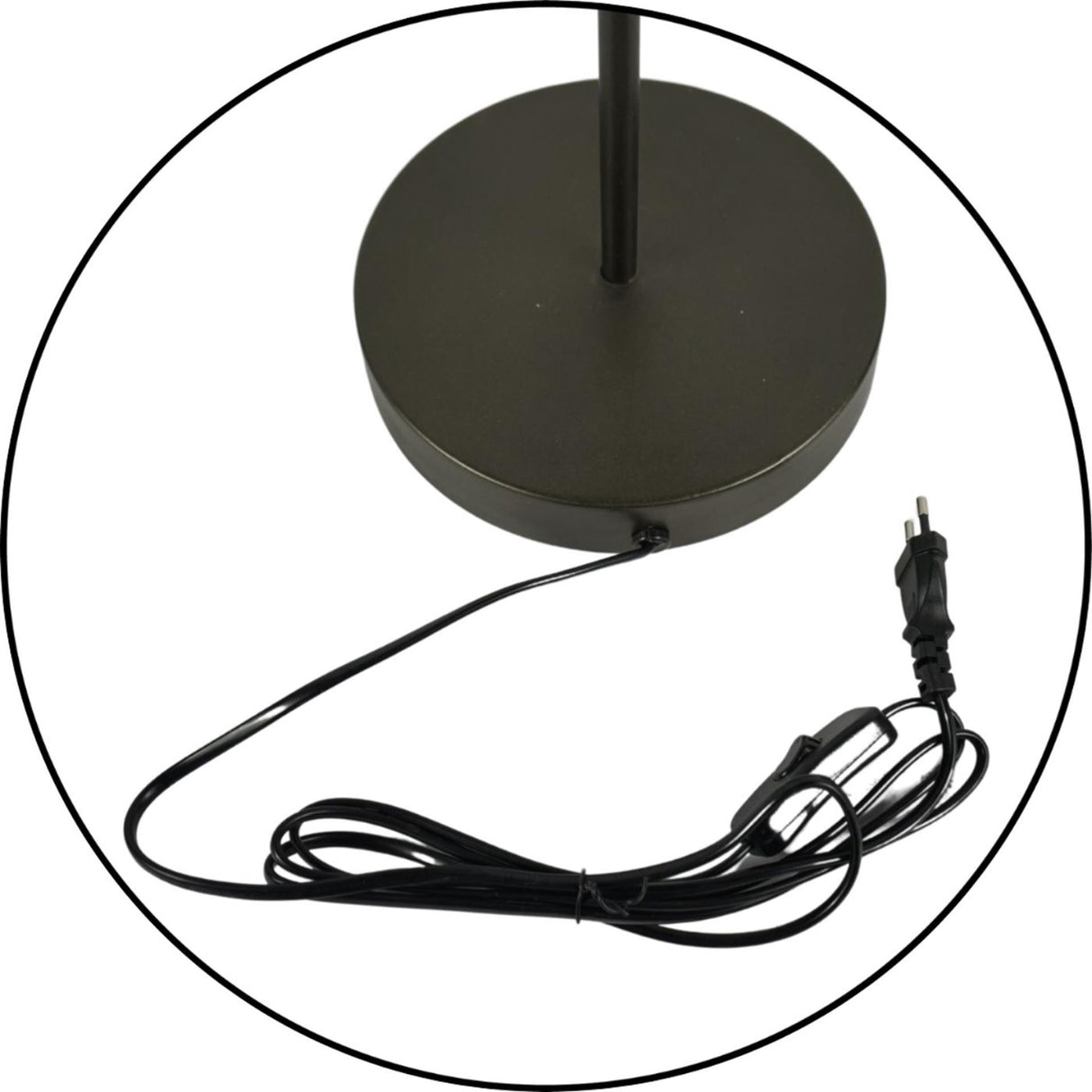 Ngk Tischlampe aus Glas und Metall 65 cm