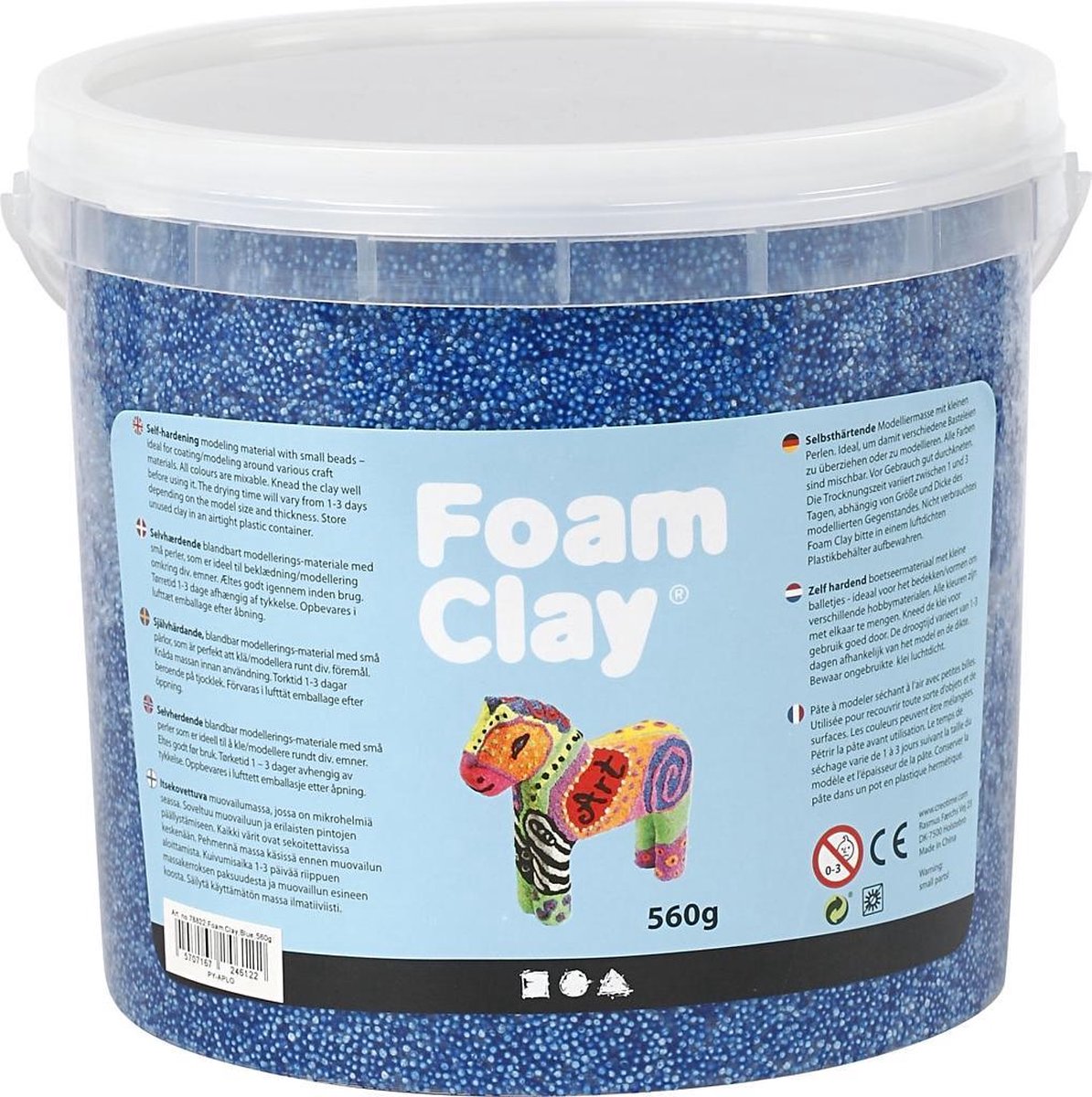 Schaumton - blau, 560gr