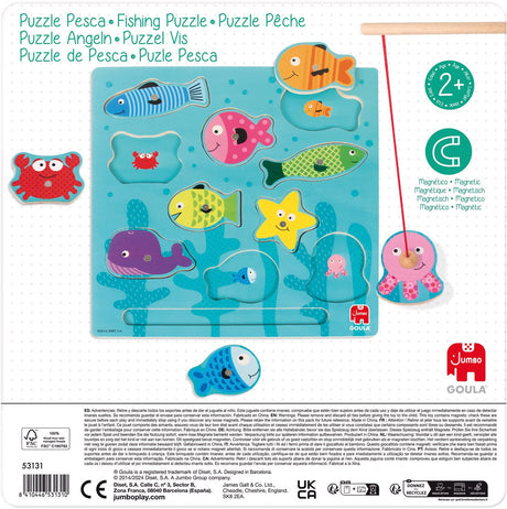 Goula Jumbo - - Magnetpuzzle Fisch - 10 Teile