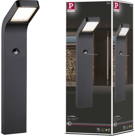 Paulmann LED-Pollerleuchte Kulma dämmerungsgesteuerter Bewegungsmelder (IR) seewasserbeständig IP44 500 mm 3000K 7,5W 500LM 230V Anthrazit Aluminium