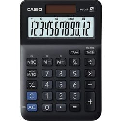 Casio rekenmachine ms-20f zwart 12 cijfers