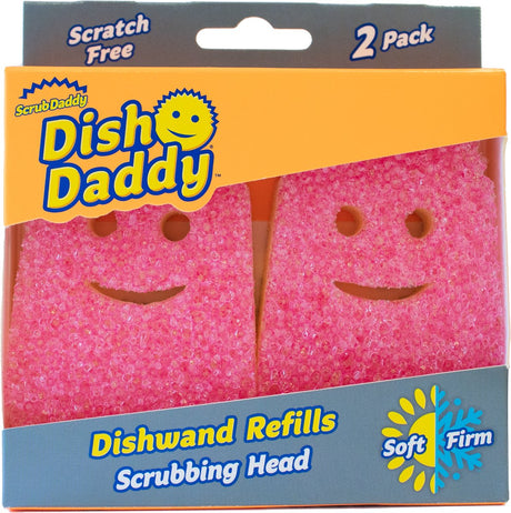 Scrub Daddy Dish Daddy Spülbürste Nachfüllpackung – Rosa – 2 Stück