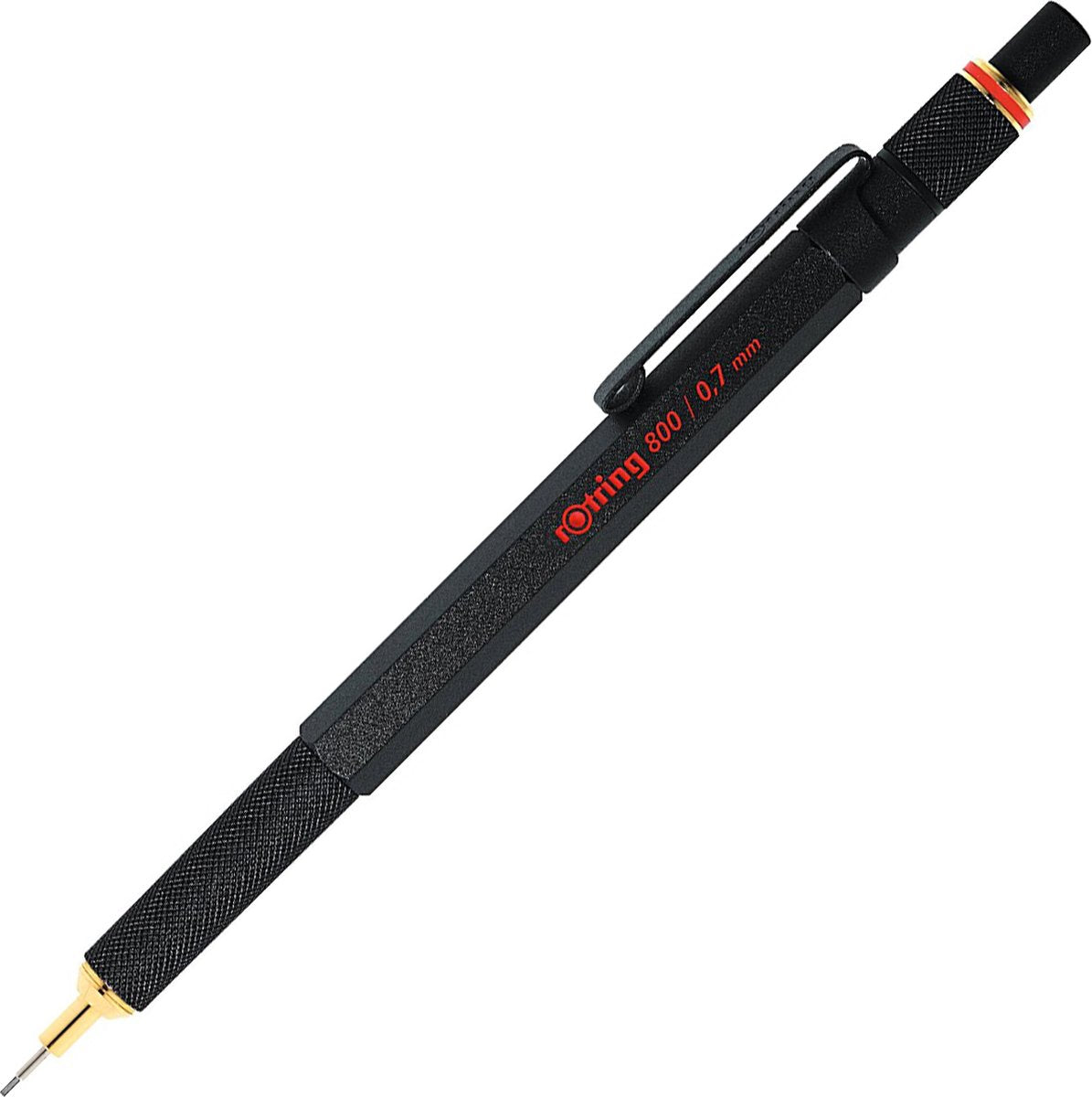 Rotring 800 Druckbleistift | hb 0,7 mm | schwarzes Metallgehäuse