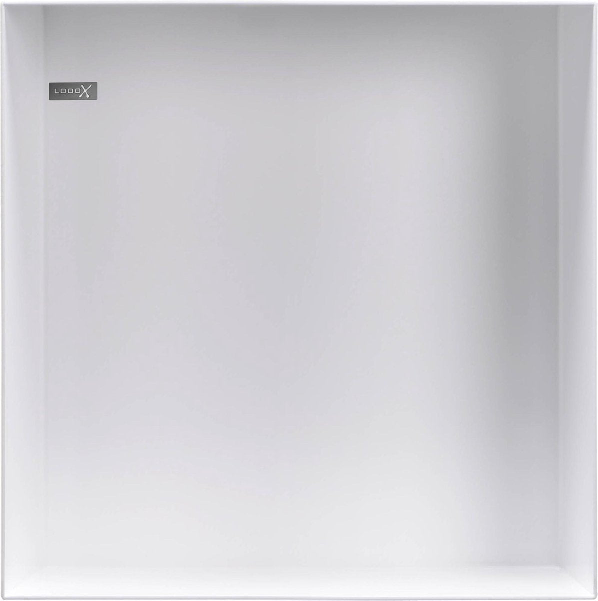 Looox colour box inbouwnis - 30x30x10cm - rvs wit mat