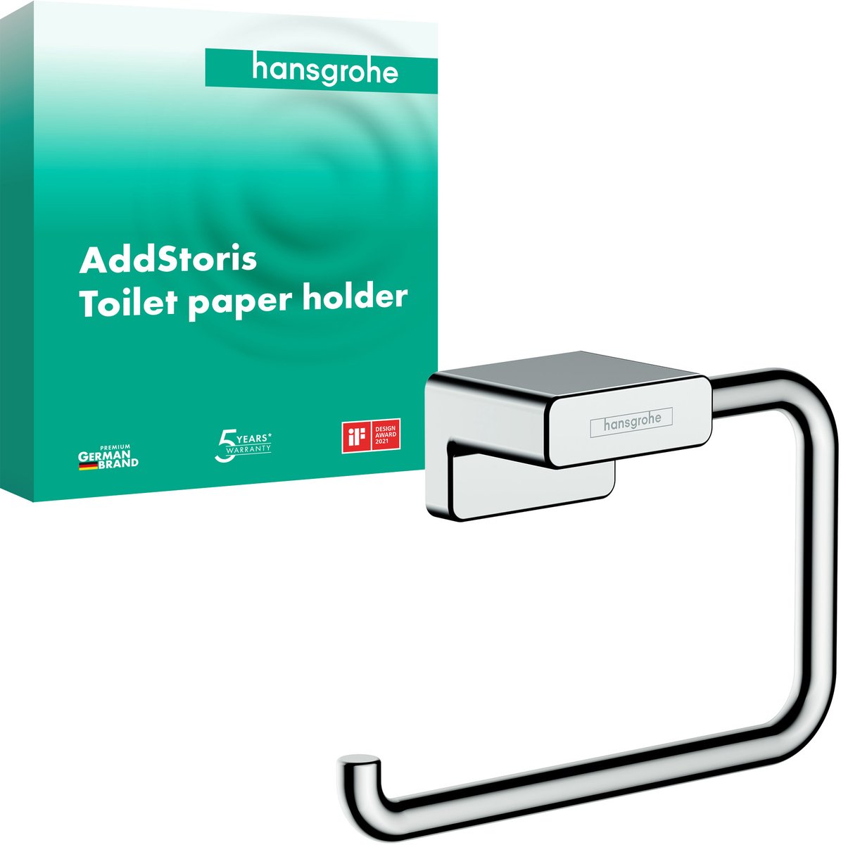 Hansgrohe addstoris Toilettenpapierhalter ohne Klappe Chrom