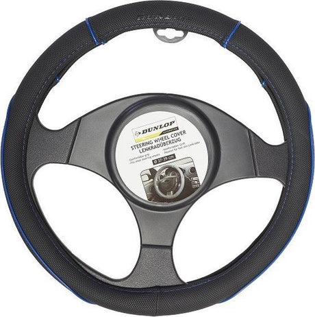 Dunlop stuurhoes - universeel - pu - zwart blauw - ø37-39 cm