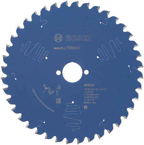Bosch 2608644079 Kreissägeblatt Expert für Holz 216x30 - 40 Zähne