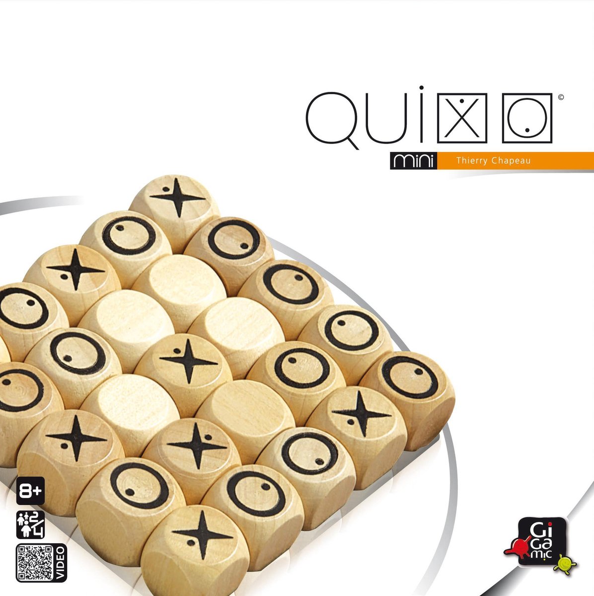999games gigamic - quixo mini - abstract, tactisch bordspel - 2 spelers - nl gb fr de es it