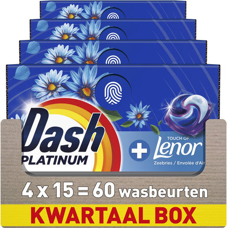 Dash Waschmittel-Pods® – Meeresbrise – 4 x 15 Wäschen