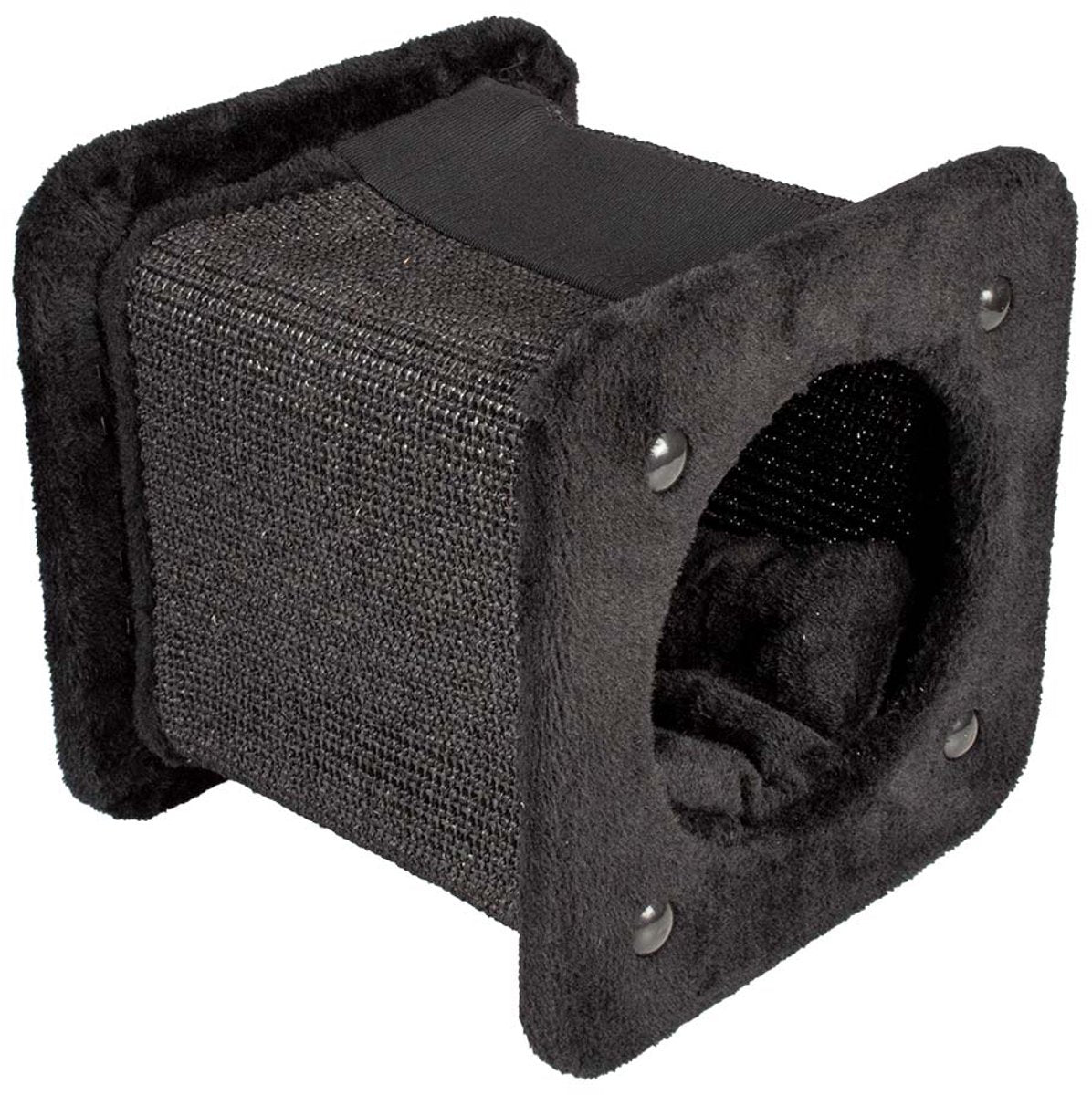 Duvo plus Entspannung! Kratztunnel quadratisch 30x30x28cm schwarz