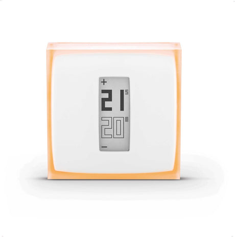 Netatmo Smart Thermostat – Smarter Thermostat für Zentralheizung – funktioniert mit Google Home, Alexa Apple Home Kit – kabellos – Weiß