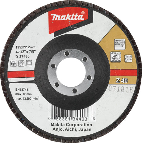 Makita D-27442 Fächerschleifscheibe 115 mm K60
