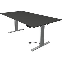 Zit-sta-bureau kerkmann 10233913 spaanplaat antraciet, zilver
