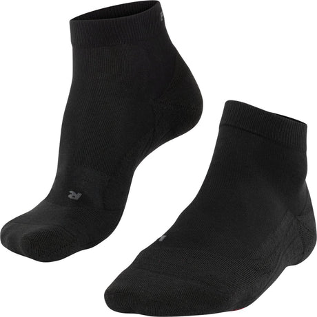 Falke go2 kurze Anti-Blasen-Baumwoll-Funktionsmaterial-Golfsocken Herren Schwarz – Größe 39-41