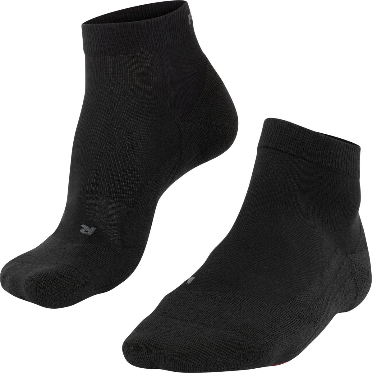 Falke go2 kurze Anti-Blasen-Baumwoll-Funktionsmaterial-Golfsocken Herren Schwarz – Größe 39-41