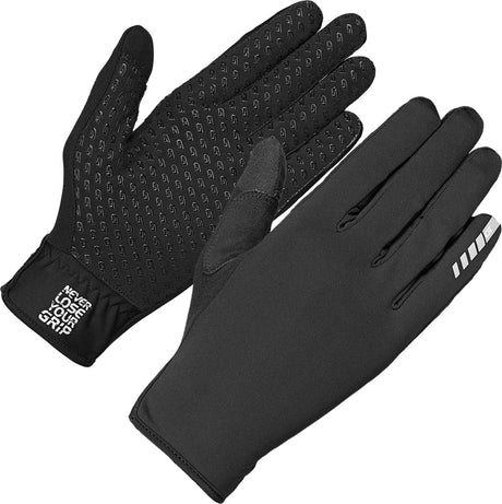 Gripgrab - raptor raceday windproof lente herfst fietshandschoenen winddicht zonder padding - zwart - unisex
