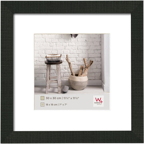 Walther Home - Holzrahmen - Fotogröße 30x30 cm - Schwarz