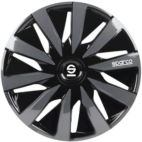 Sparco Radkappen Lazio – 14 Zoll – Schwarzgrau